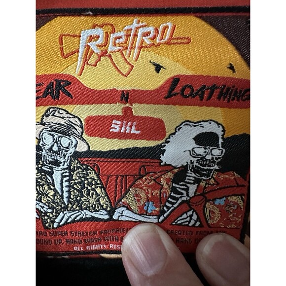 Retro Rifle Fear N Loathing In Las Vegas Dr. Gonzo Hawaiian Shirt Men's 3XL - Picture 10 of 12
